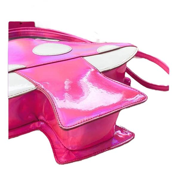 Shroomaroonies Psychedelic Pink MUSHROOM HANDBAG Purse 12x10 Crossbody Shoulder! - Picture 9 of 10